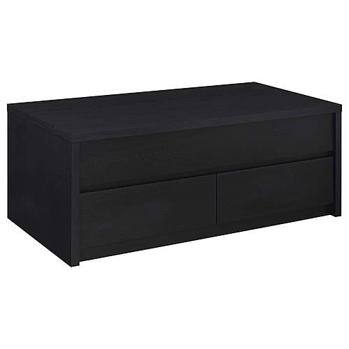 Knapp Lift Top Cocktail Coffee Table w/Dual Drawers Black by Coaster
