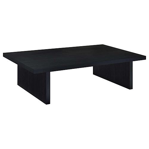 Max Rectangular Engineered Laminate Coffee Table Black by Coaster
