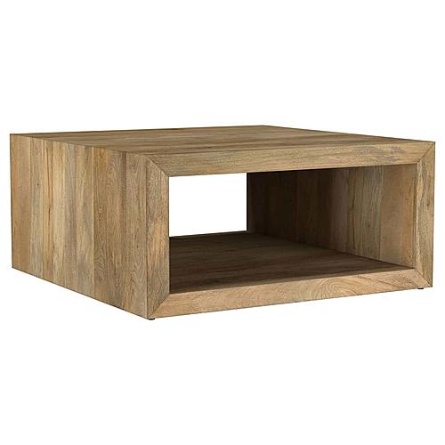 Benton Square Solid Mango Wood Coffee Table Natural by Coaster