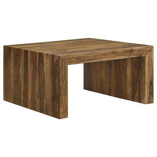 Odilia Square Solid Wood Coffee Table Auburn by Coaster