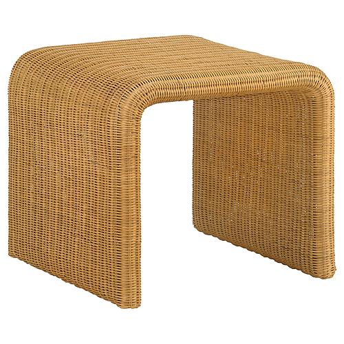 Juanita Square Rattan End Table Natural by Coaster