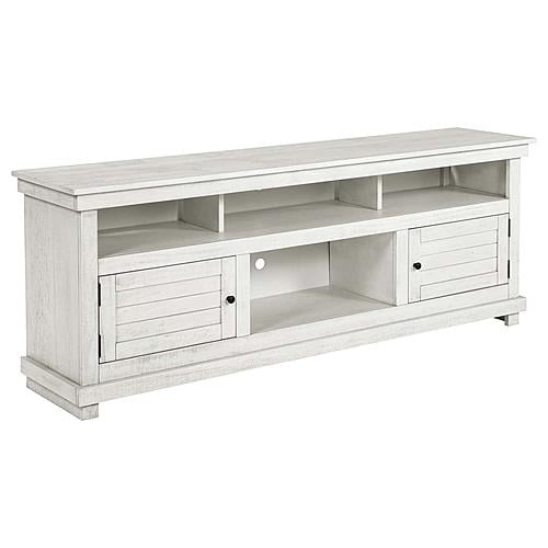 Payne 70-inch TV Stand Media Console Distressed White by Coaster