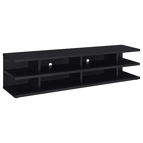 Cartmill 78-inch 2-Tier TV Stand Media Console Black by Coaster