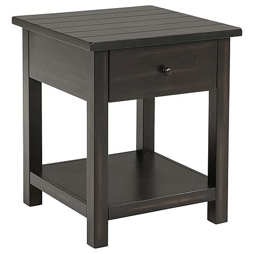 Payne 1-drawer Wood End Table w/Shelf Distressed Java by Coaster