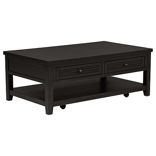Concord 2-drawer Rectangular Coffee Table Distressed Java by Coaster