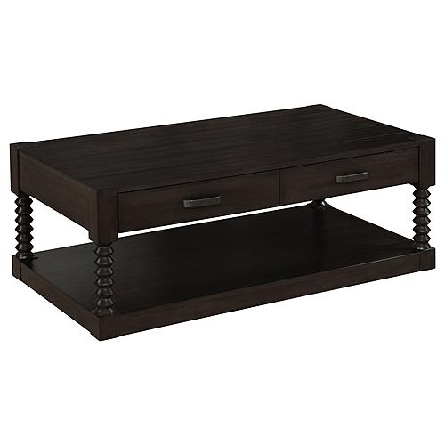 Meredith 2-drawer Coffee Table Coffee Bean by Coaster