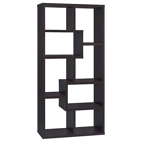 Theo 10-shelf Bookcase Cappuccino by Coaster