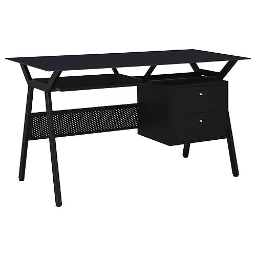 Weaving 2-drawer Computer Desk Black by Coaster