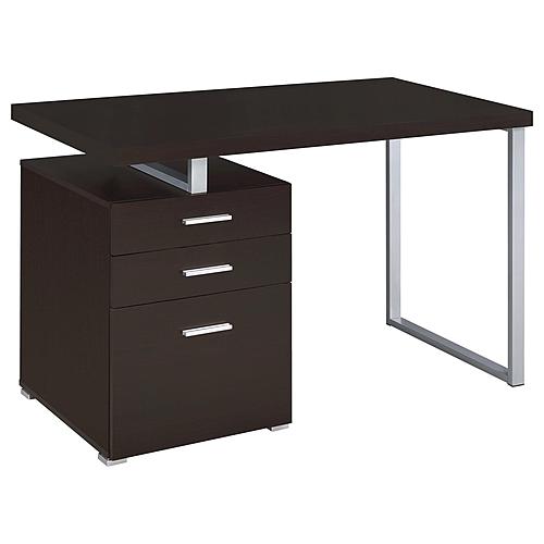 Brennan 3-drawer Office Desk Cappuccino by Coaster