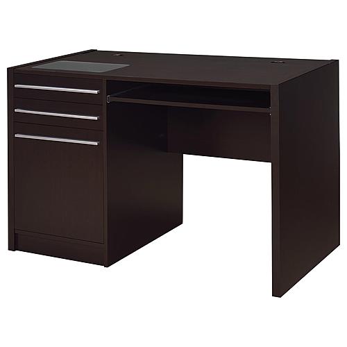 Halston Rectangular Connect-it Office Desk Cappuccino by Coaster