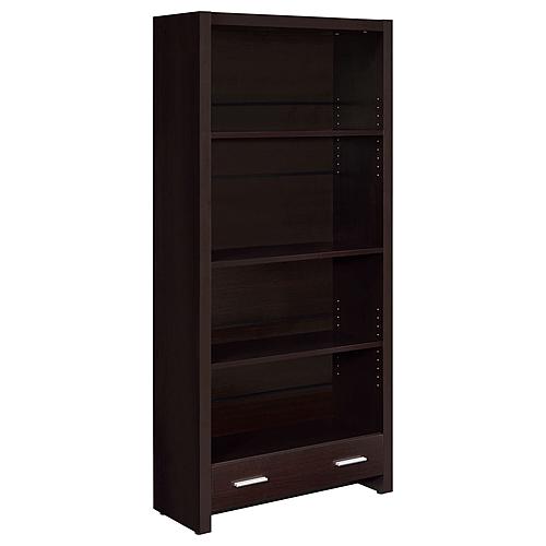 Skylar 5-shelf Bookcase w/Storage Drawer Cappuccino by Coaster