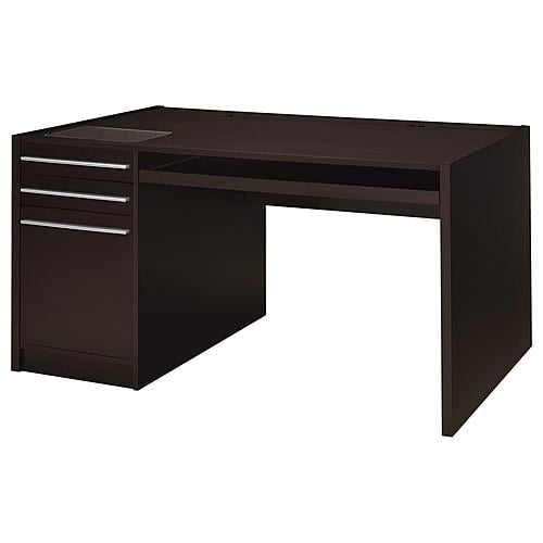 Halston 3-drawer Connect-it Office Desk Cappuccino by Coaster