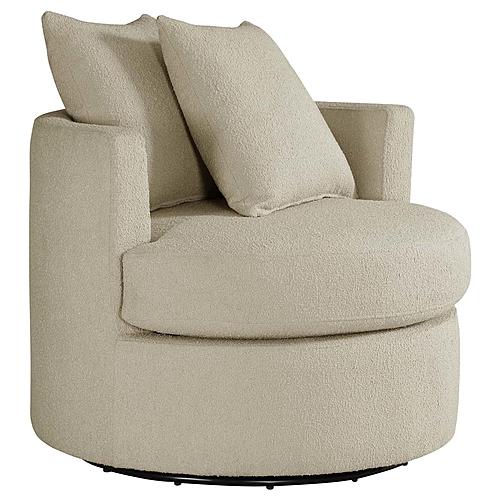 Debbie Upholstered Swivel Accent Chair Camel by Coaster