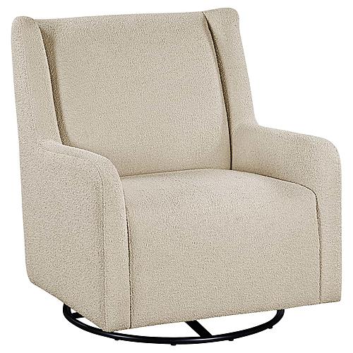 Serra Boucle Upholstered Swivel Glider Recliner Sandy Beige by Coaster