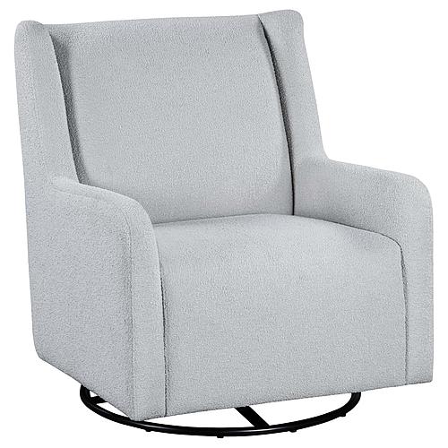 Serra Boucle Upholstered Swivel Glider Recliner Dove Grey by Coaster
