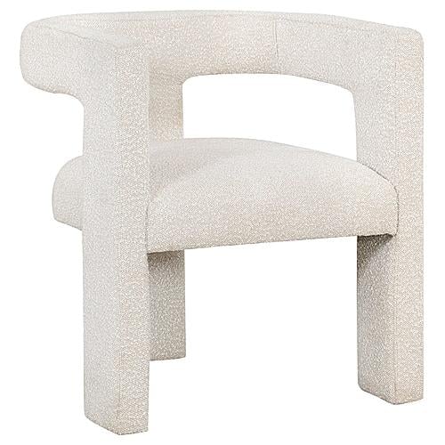 Petra Boucle Upholstered Accent Side Chair White by Coaster