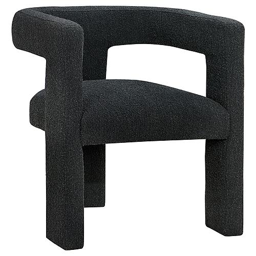 Petra Boucle Upholstered Accent Side Chair Black by Coaster