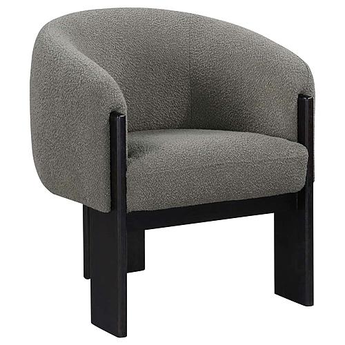 Valdez Boucle Upholstered Barrel Back Accent Chair Brown by Coaster