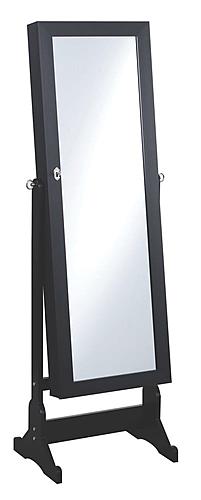 Tutuola Jewelry Cheval Mirror Black by Coaster