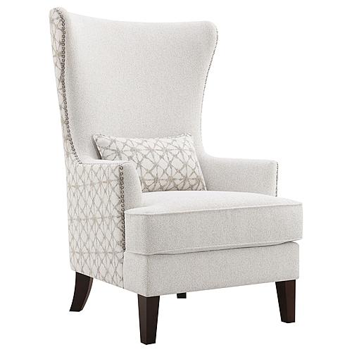 Pippin Upholstered Wingback Accent Chair Latte by Coaster