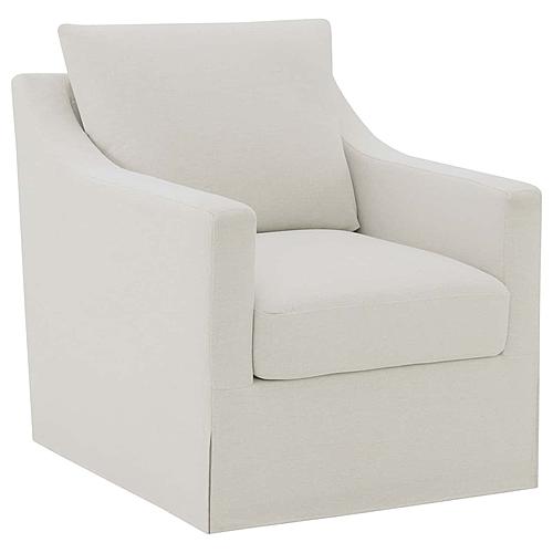 Winter Upholstered Sloped Arm Accent Swivel Chair Beige by Coaster