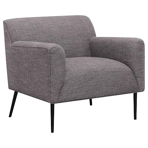 Darlene Upholstered Tight Back Accent Chair Charcoal by Coaster