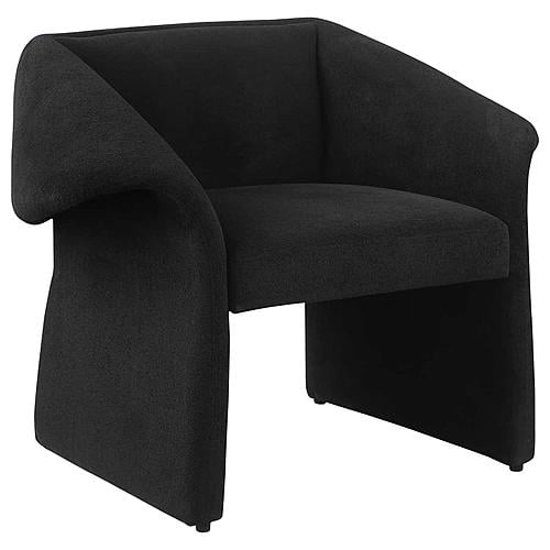 Ramsey Upholstered Sloped Arm Accent Chair Black by Coaster