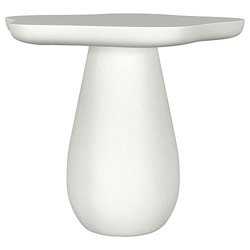 Perth 17-inch Side Table w/Cloud-Shaped Top Off White by Coaster