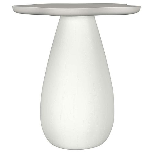 Perth 20-inch Side Table w/Cloud-Shaped Top Off White by Coaster