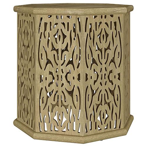Torres Octagonal Solid Mango Wood Side Table Natural Brown by Coaster