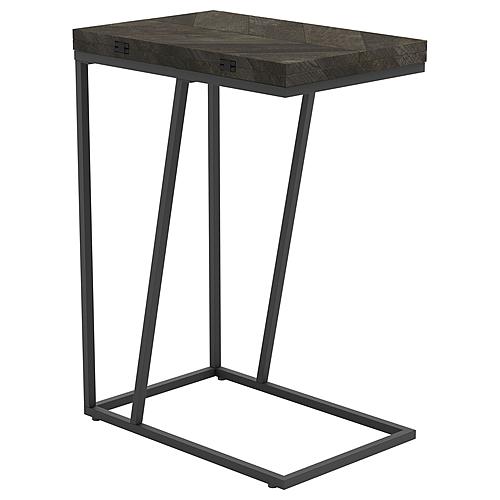 Carly Expandable Chevron Rectangular Accent Table Grey by Coaster