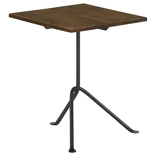 Heitor Square Wood Top Accent Side Table Dark Brown by Coaster