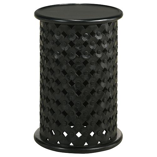 Krish 24-inch Round Accent Table Black Stain by Coaster