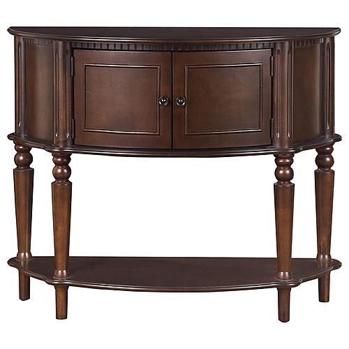 Brenda Console Table w/Curved Front Brown by Coaster