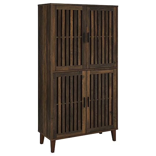 Elouise 4-door Engineered Wood Tall Accent Cabinet Dark Pine by Coaster