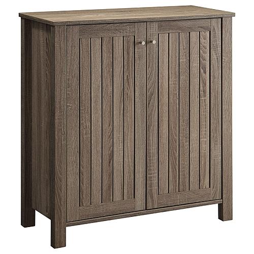 Marisa 4-shelf Shoe Cabinet Dark Taupe by Coaster