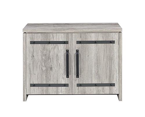 Enoch 2-door Accent Cabinet Grey Driftwood by Coaster