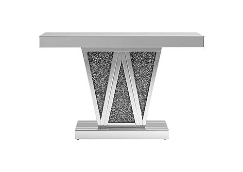 Crocus Rectangular Console Table Silver by Coaster