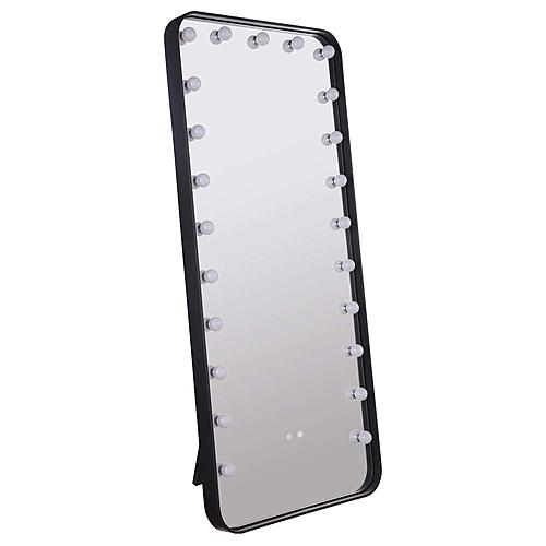 Canton 32 x 71 Inch LED Standing Mirror w/Speakers Black by Coaster