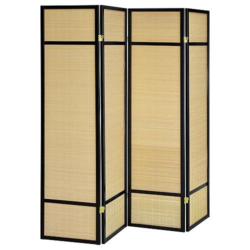 Pearce 4-panel Bamboo Room Divider Folding Screen Natural by Coaster