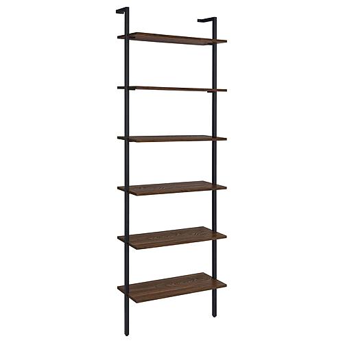 Owens 96-inch 6-Shelf Wall Bookshelf Walnut by Coaster