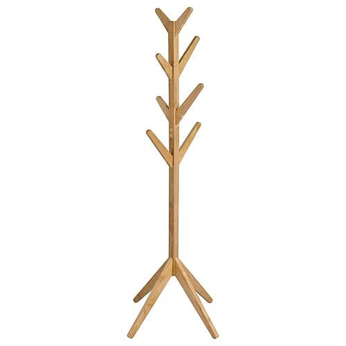 Margaret Solid Wood Coat Rack Clothing Hanger Natural Oak by Coaster