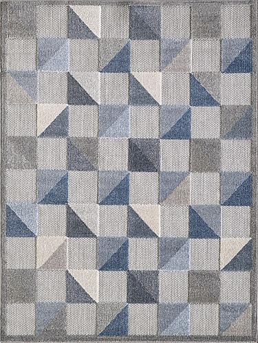 Calla Blue Scope Area Rug by KAS Rugs
