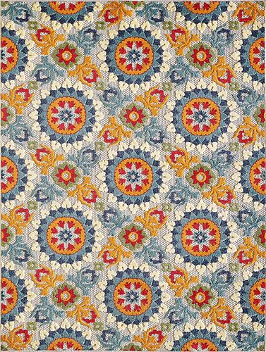 Calla Ivory/Multi Manor Area Rug by KAS Rugs