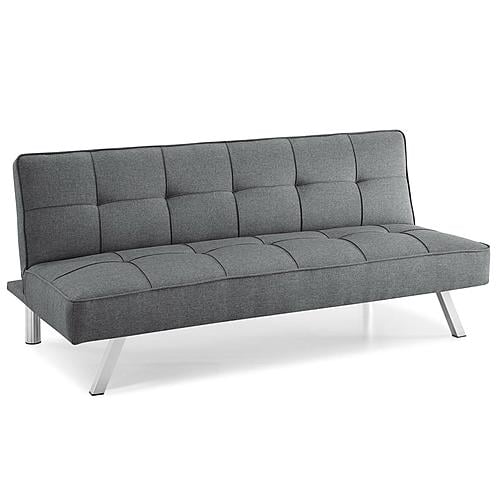 Serta&reg; Carson Convertible Futon in Charcoal by Lifestyle