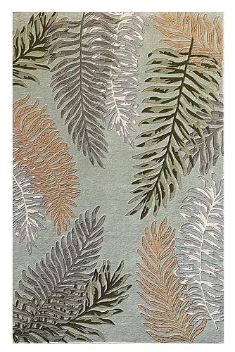 Cove Seafoam Ferns Area Rug by KAS Rugs