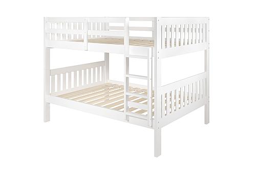 Full/Full Mission Bunk Bed White by Donco