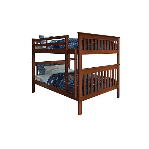 Mission Bunkbed Full/Full Espresso by Donco