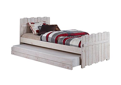 Twin Tree House Bed Rustic Sand w/Trundle by Donco