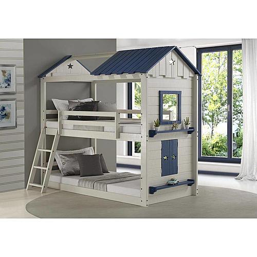 T/T Star Gaze Bunk Light Grey & Blue by Donco